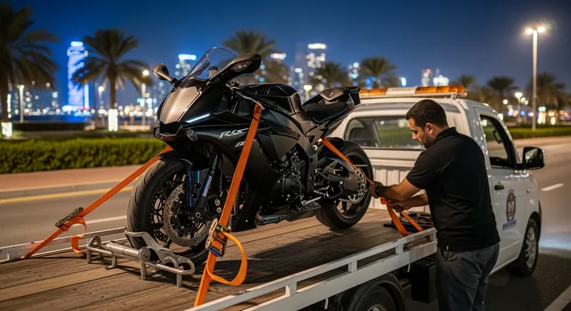 Motorcycle Recovery Dubai vehicle transport in Dubai